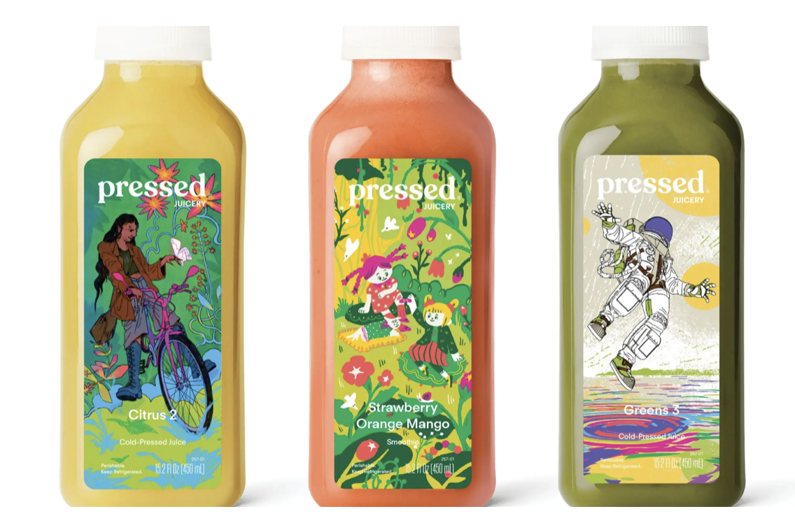 juice branding  example