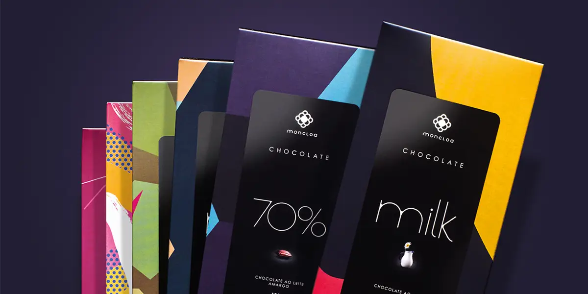 chocolate packaging colourful