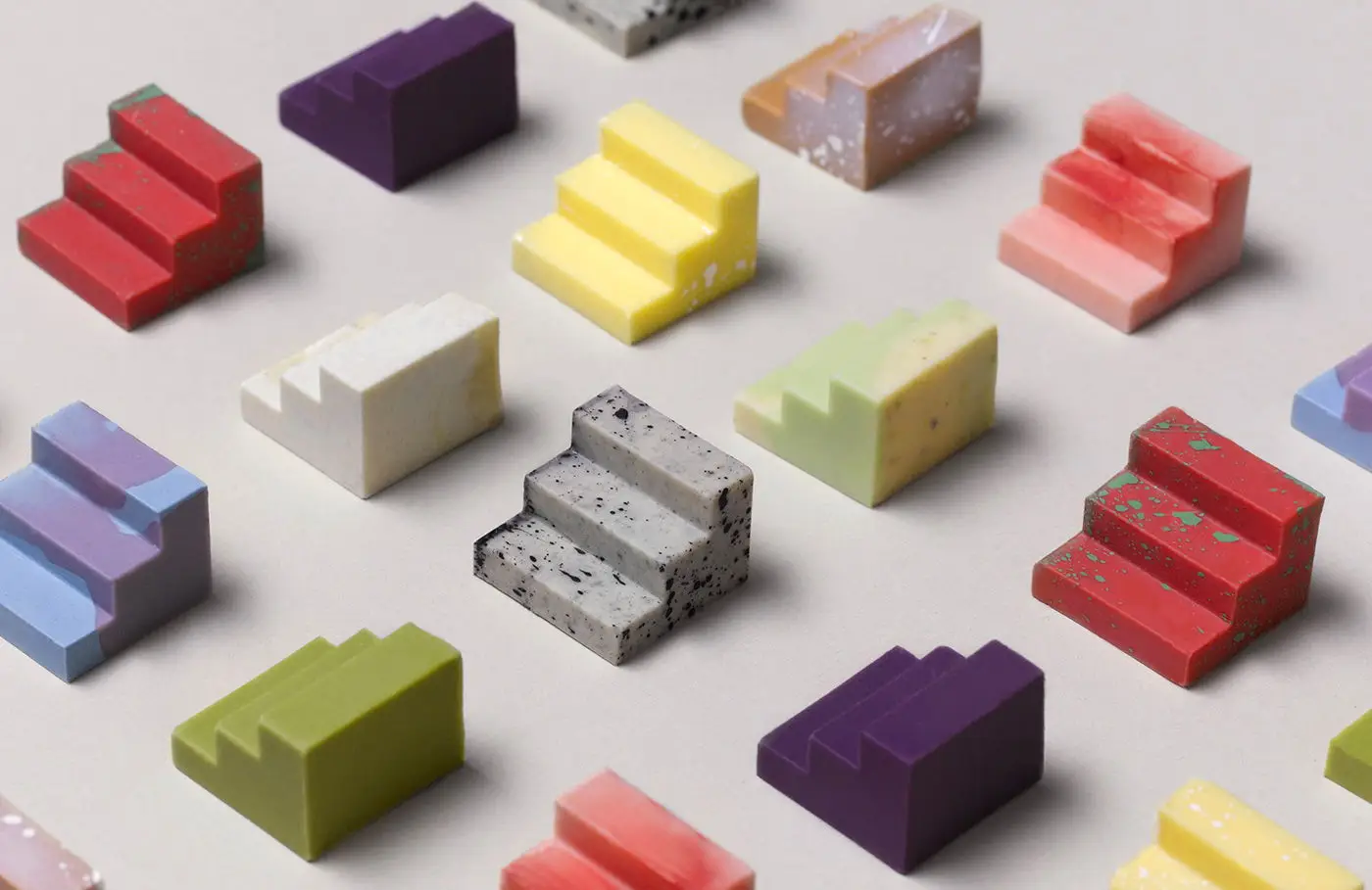 colourful modular chocolate